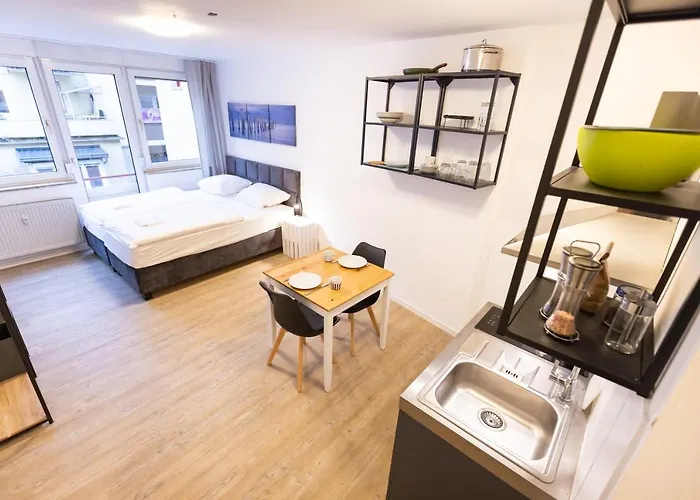 Modernes In Der Innenstadt Apartment Würzburg