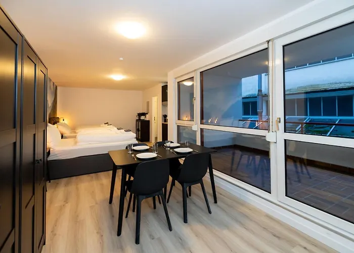 Modernes In Der Innenstadt Apartment Würzburg